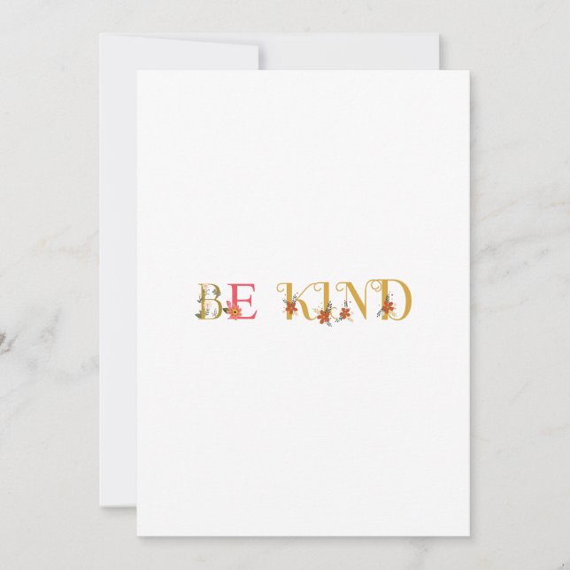 Convites Seja gentil (Frente)