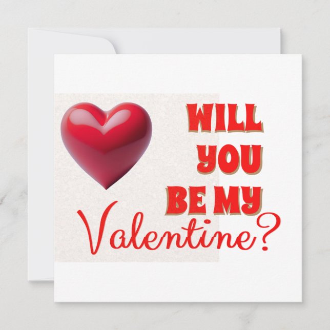 Convites Seja Meu Namorado (Frente)