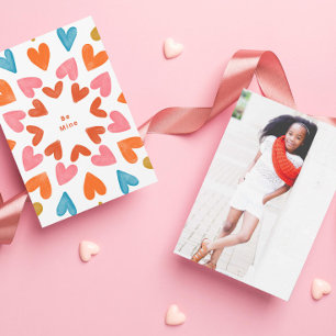 Convites Seja meu Namorados de sala de aula de retro-coraç