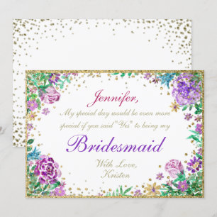 Convites Seja Minha Coluna De Ponta   Flores de Aquarela