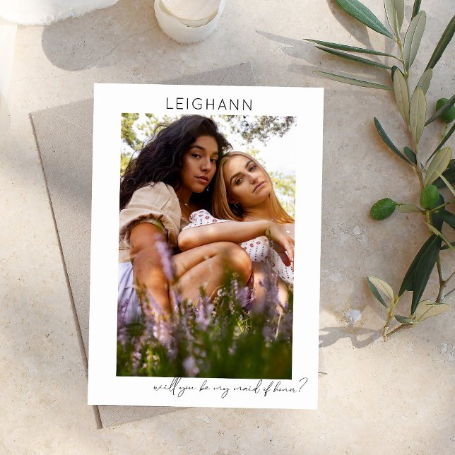 Convites Seja Minha Madrinha de casamento Fotografia Propos (Criador carregado)