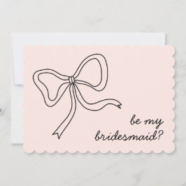 Convites Seja Minha Proposta De Arco Rosa-Rosa Bridesmaid