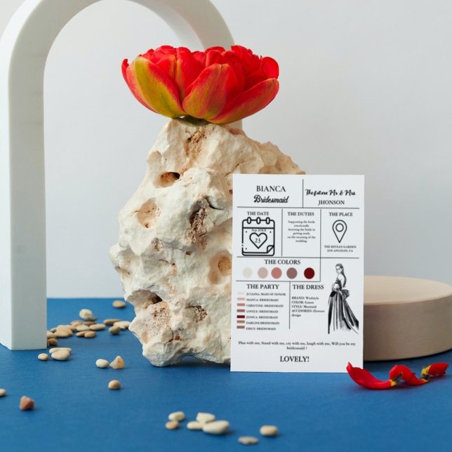 Convites Seja minha proposta de calendário de madrinha de c (Criador carregado)