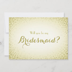 Convites Seja O Meu Ouro De Bridesmaid Confetti