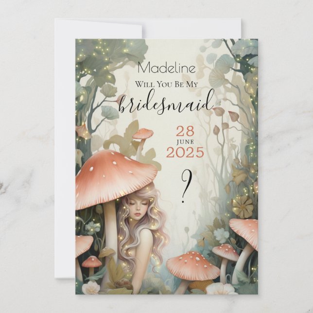 Convites Seja o paraíso secreto da minha madrinha Fada (Frente)