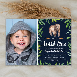 Convites Seletor de Aquarela Um | Festa de aniversário de f