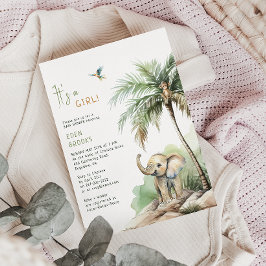 Convites Selgle Safari | É Uma Garota! Chá de fraldas