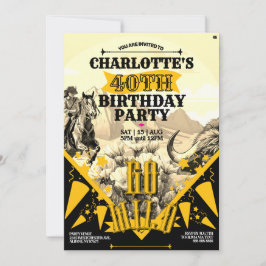 Convites Selo de Cowgirl de Oklahoma