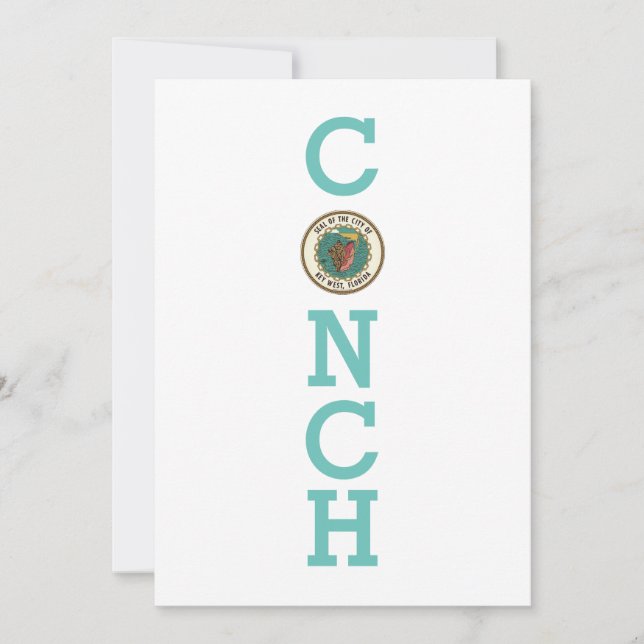 Convites Selo de Key West, Flórida (Frente)