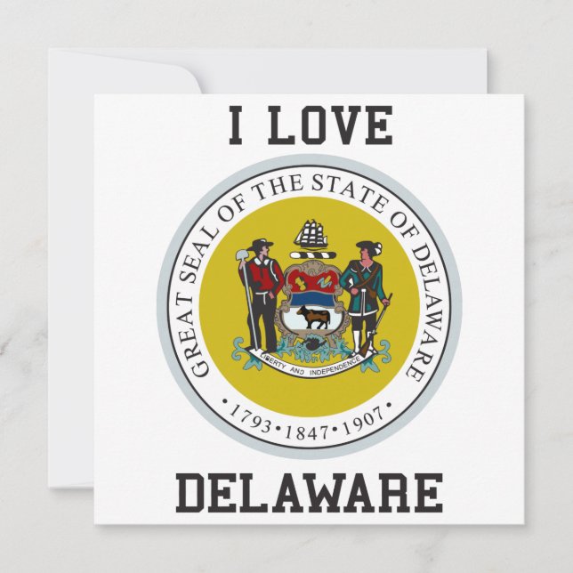 Convites Selo do Estado Delaware (Frente)