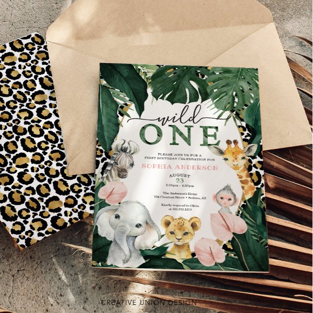 Convites Selva Selvagem Selvagem Selvagem Selvagem de Safar (Criador carregado)