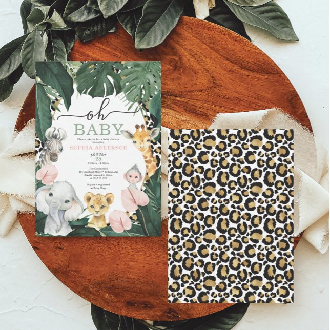 Convites Selva Selvagem Selvagem Selvagem Selvagem de Safar (Criador carregado)