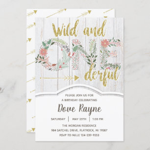 Convites Selvagem e Maravilha, Primeiro Aniversário, Garota