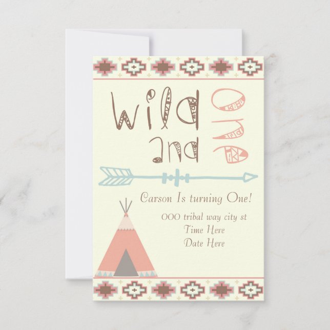 Convites Selvagem e Um (Frente)