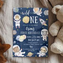 Convites Selvagem Um primeiro aniversario Safari Exterior