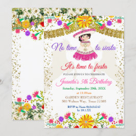 Convites Sem tempo para Siesta Vamos Fiesta Birthday Fiesta