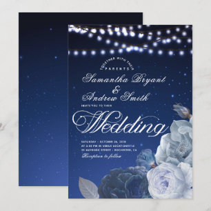 Convites Semáforos de cordas estrelas Casamento Elegante A