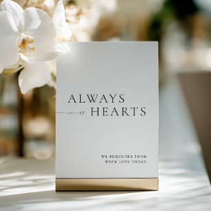 Convites Sempre em nosso sinal de casamento minimalista