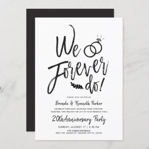 Convites Sempre fazemos aniversário  Vow Renewart Script