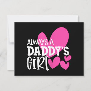 Convites Sempre uma Camisa de Menina do Papai Filha Meninas