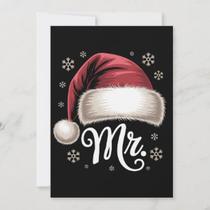 Convites Senhor Natal Chapéu do Papai Noel Flocos de Neve C