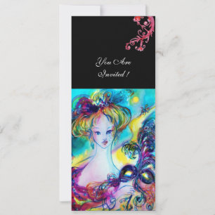 Convites SENHORA COM MÁSCARA / Baile de Máscaras Veneziano,