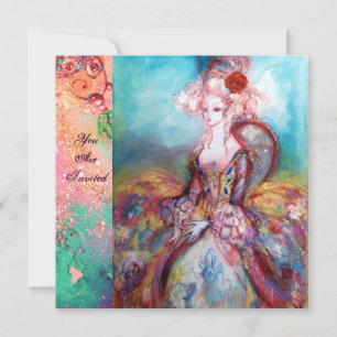 Convites SENHORA POMPADOUR , Festa de Fantasia de Luxo Dour