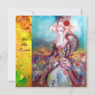 Convites SENHORA POMPADOUR , Festa de Fantasia de Luxo em O