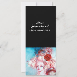 Convites SENHORA POMPADOUR , Festa de Fantasia de Ouro Sofi