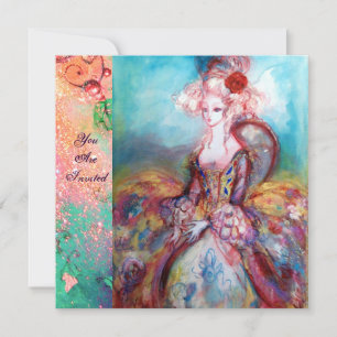 Convites SENHORA POMPADOUR , Festa de Fantasia de Ouro Sofi