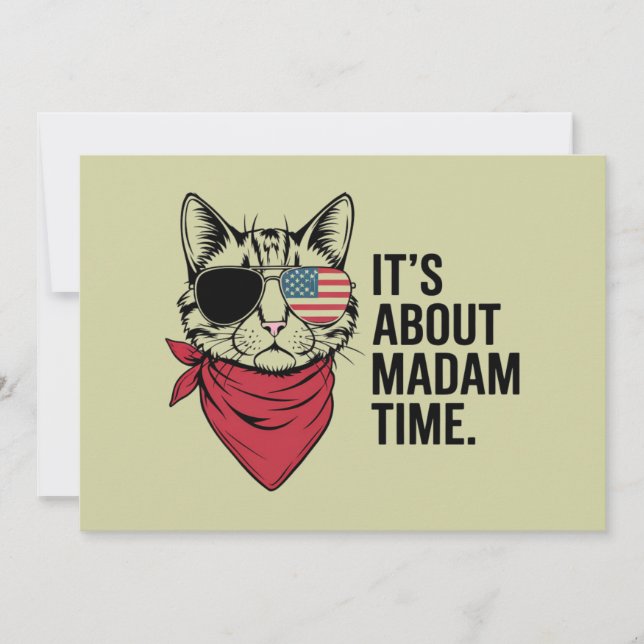 Convites Senhora Presidente 2024 Kamala Harris DNC Rally (Frente)