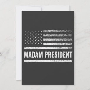 Convites Senhora Presidente Harris Walz American Flag Elect