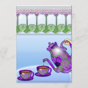 Convites Senhoras do Tea Party (Convite Personalizável)