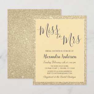 Convites Senhorita ao Chá de panela da Sra. Dourada Glitte