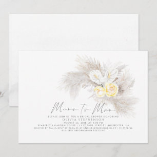 Convites Senhorita ao Chá de panela Floral da Sra. Pampas 