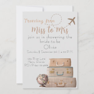 Convites Senhorita para a Sra. Chá de panela Convidar