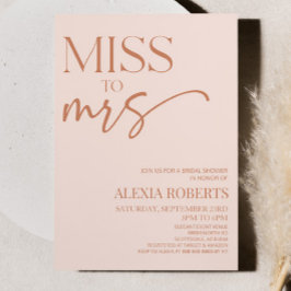 Convites Senhorita para o Chá de panela da Sra. Brown Tan B