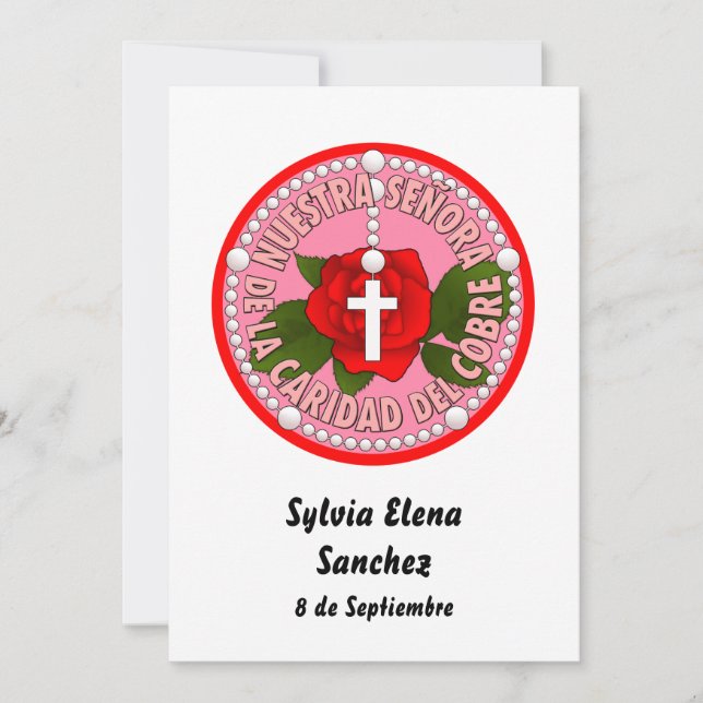 Convites Señora De La Caridad Del Cobre convida (Frente)