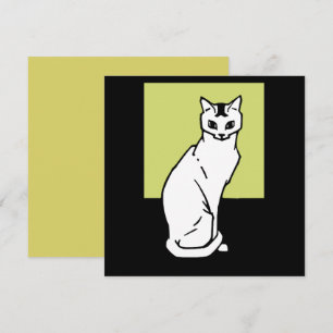 Convites Sentado Cat Julie de Graag Art Nouveau