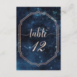 Convites Sentado do Número de Tabela Celestial da Estrela S