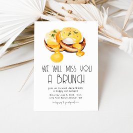 Convites Sentiremos Sua Falta De Um Brunch.