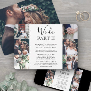 Convites Sequência Casamento 7 Colagem de Fotos Nós Fazemos