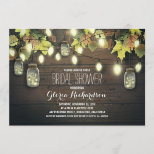 Convites sequência de luzes cair chá de panela