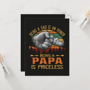 Convites Ser Pai É Uma Honra Ser Papai Não Tem Preço