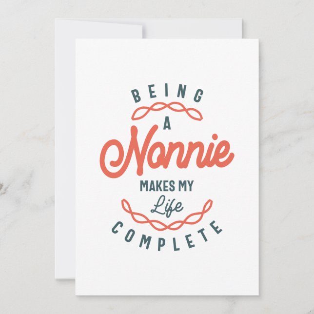 Convites Ser um nonnie faz minha vida um Dia de as mães com (Frente)