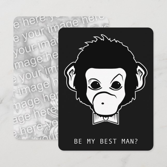 Convites será meu melhor homem senhor macaco? (Frente/Verso)