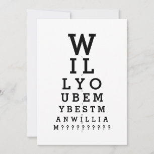 Convites Será o Meu Padrinho Gráfico de Óptica de Foto