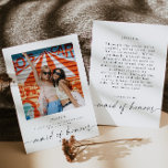 Convites Será Que Você Será Minha Madrinha de casamento De<br><div class="desc">Esta é uma placa de proposta de madrinha de casamento fotográfica mínima moderna, com um eterno elegante. Edite a maioria dos textos e todas as cores para fazer com que este ajustado mínimo de propostas da bridesmaid seja o seu estilo pessoal e as suas necessidades de evento. Apenas selecione "editar...</div>
