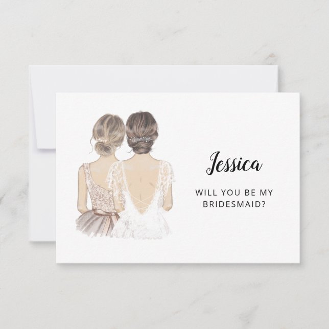 Convites Será Que Você Vai Ser A Minha Carta De Proposta Da (Frente)