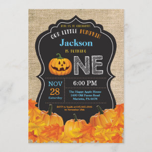 Convites Serapilheira do azul do primeiro aniversario do